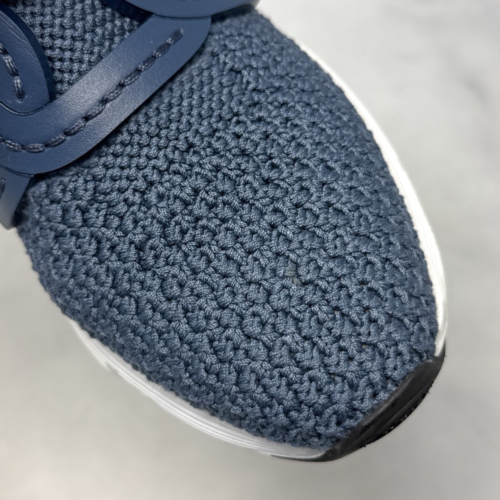 Tod's Kate Crochet Technical Knit Leather Slip On Sneaker Shoes Blue Athleisure - Picture 8 of 15